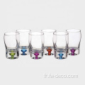 Nouveaux conceptions multicolores verres de licenciement pour boire